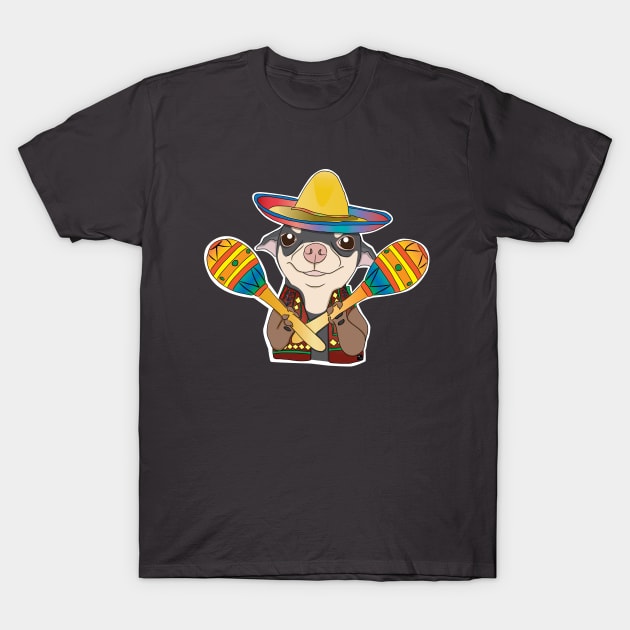 Chihuahua Maracas T-Shirt by AltTabStudio